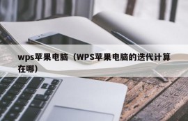 wps苹果电脑（WPS苹果电脑的迭代计算在哪）